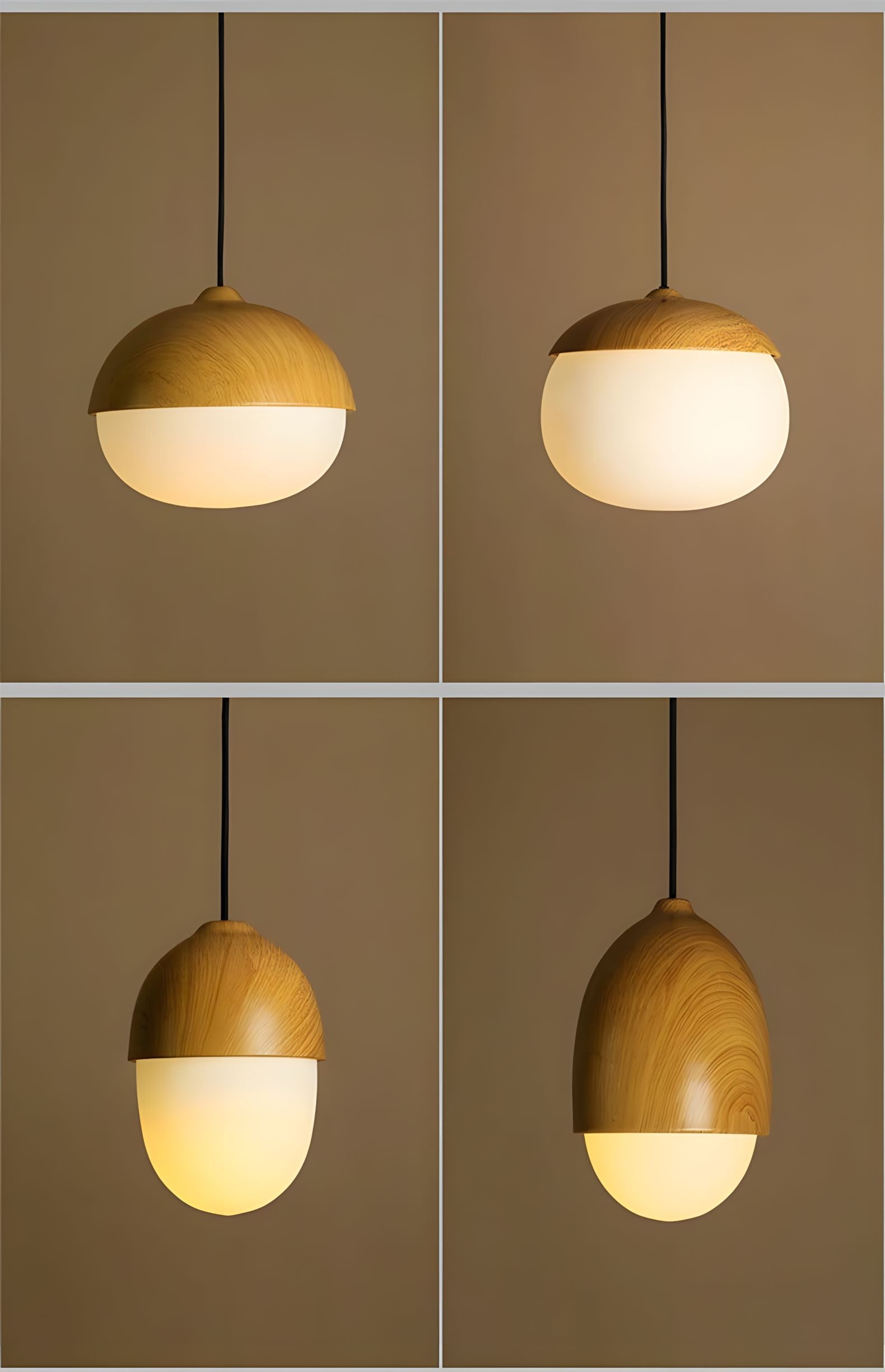 NIVA-Castanea Wooden Style Pendant-ZENDUCE