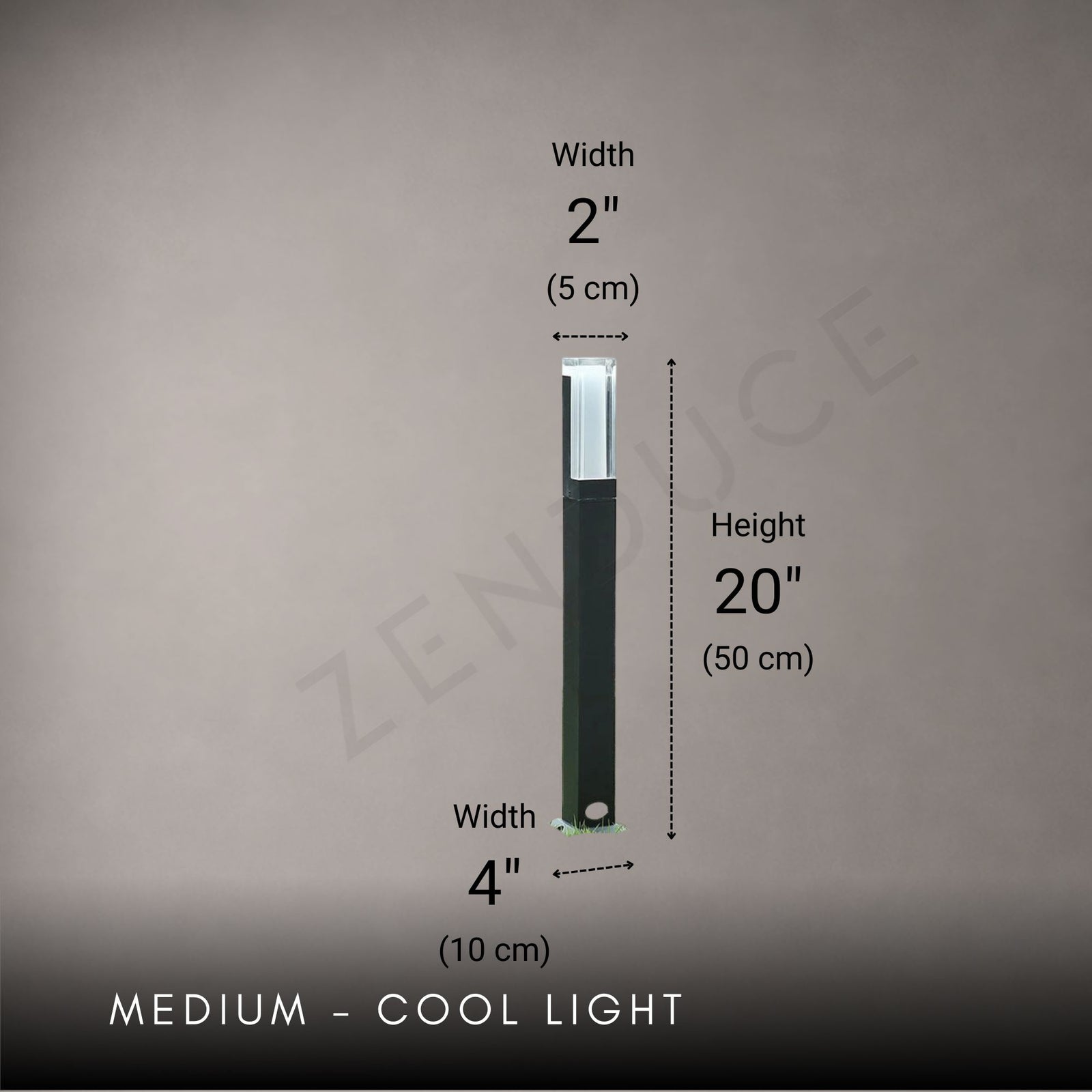 NORELAN-Modern LED Landscape Pillar Light-ZENDUCE