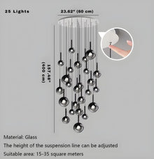 OPHIRA-Orbital Glass Bubble Chandelier-ZENDUCE