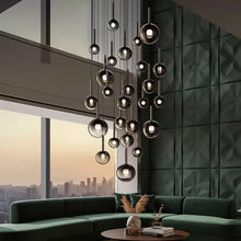 OPHIRA-Orbital Glass Bubble Chandelier-ZENDUCE