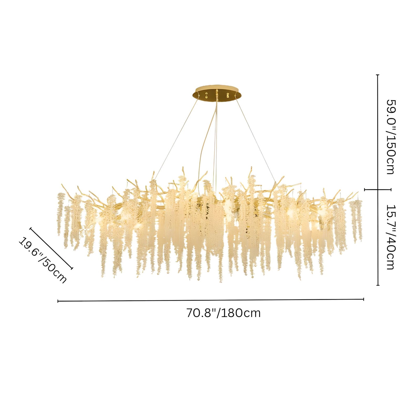 ORCHID - ZENDUCE - Oval / 70.8" / Warm White