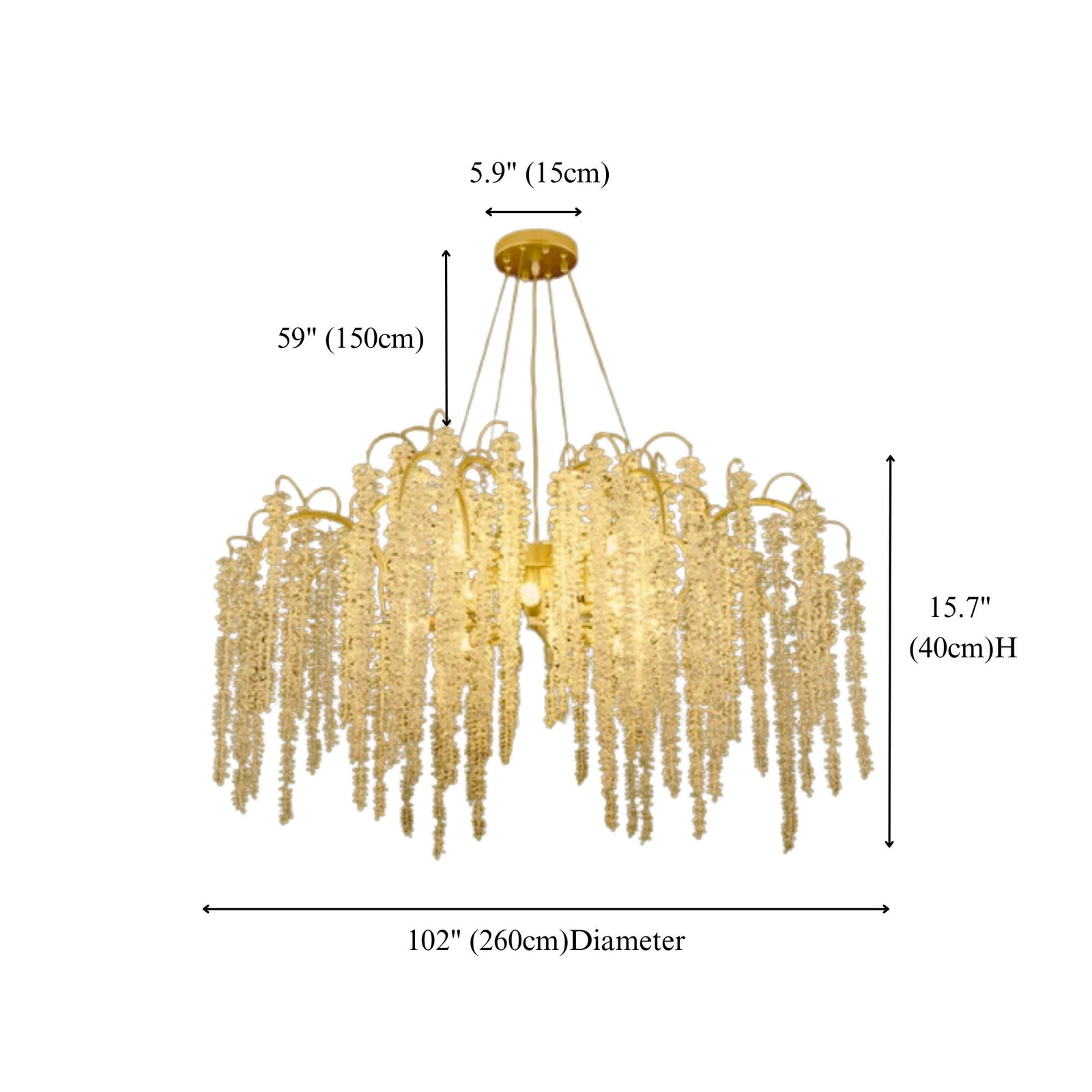 ORCHID - ZENDUCE - Round / 102.3" / Warm White
