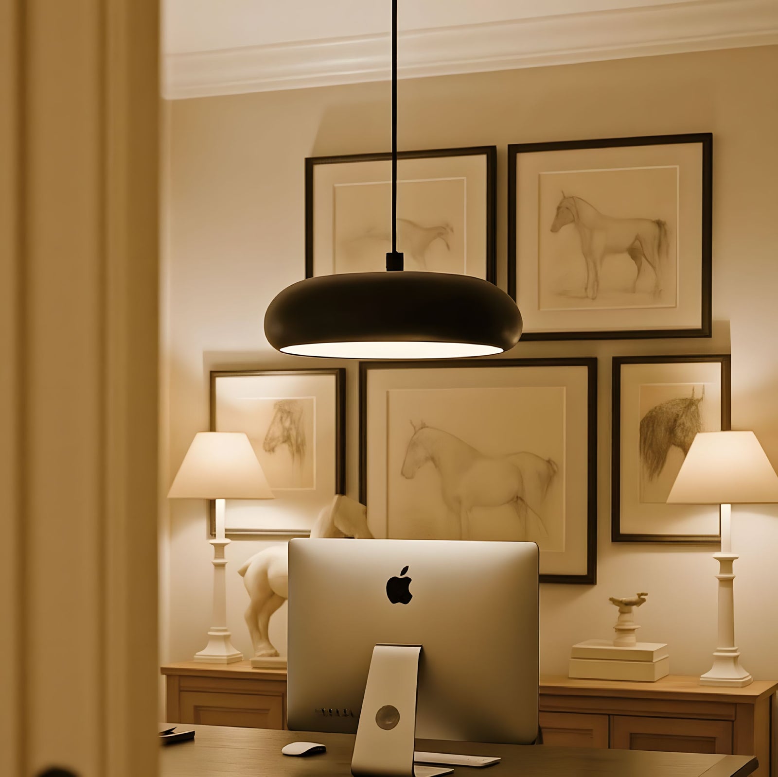 ORVANE-Circular Dome Pendant Light-ZENDUCE
