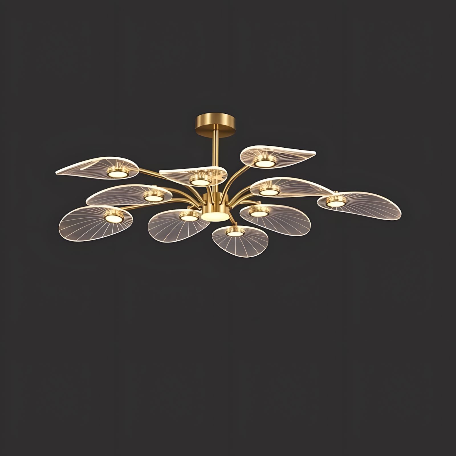 ORVIAN-Elegant Floral-Inspired LED Ceiling Light-ZENDUCE