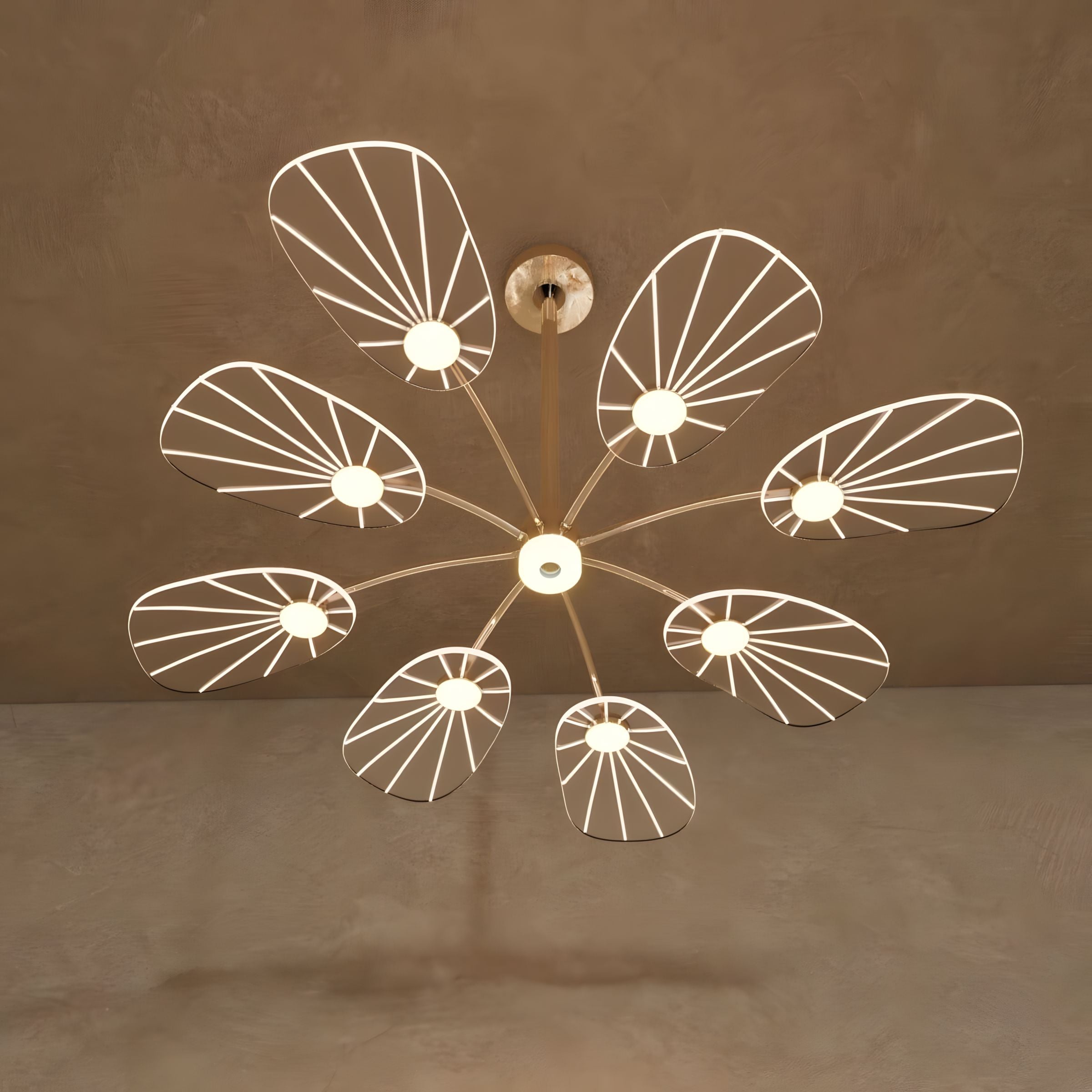 ORVIAN-Elegant Floral-Inspired LED Ceiling Light-ZENDUCE