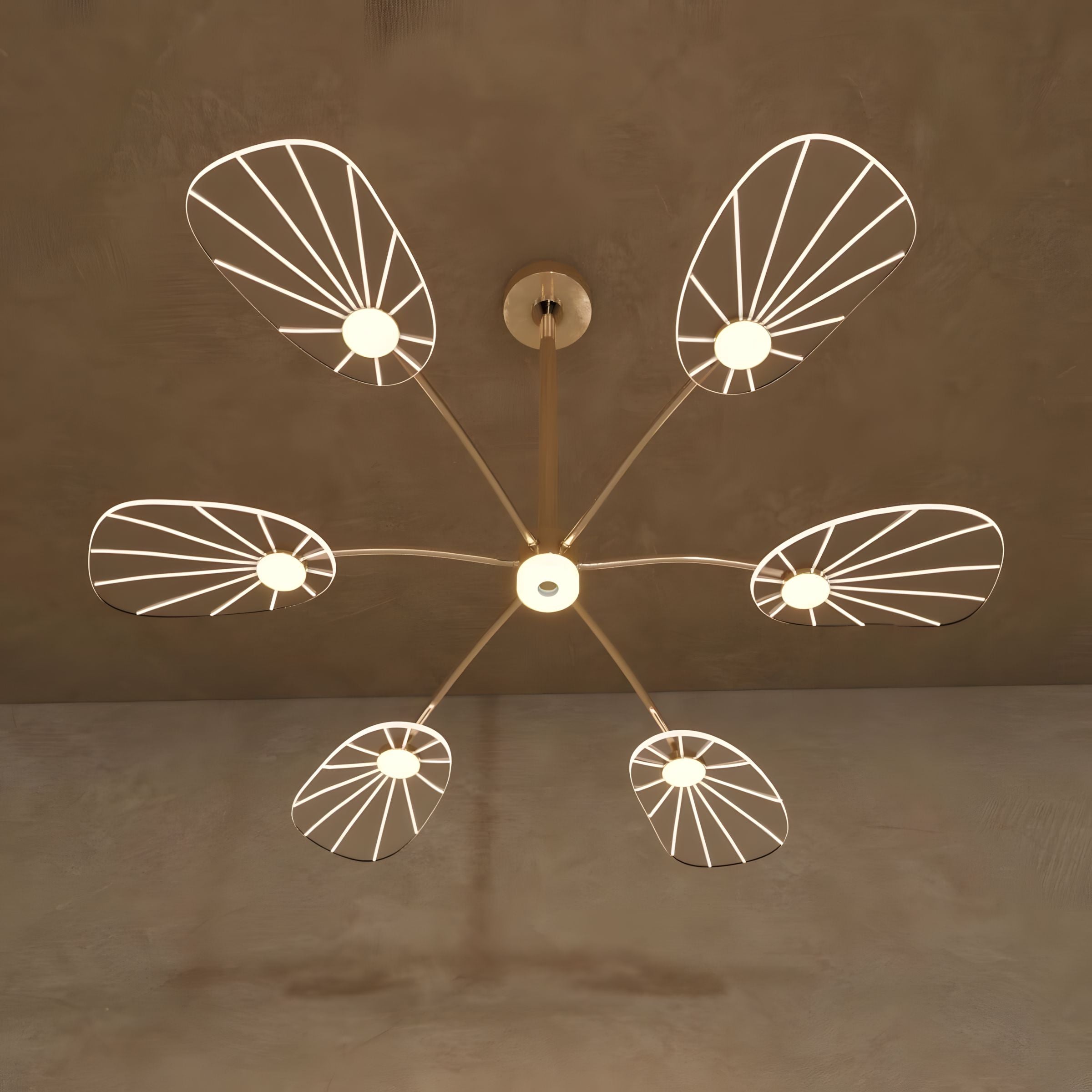 ORVIAN-Elegant Floral-Inspired LED Ceiling Light-ZENDUCE