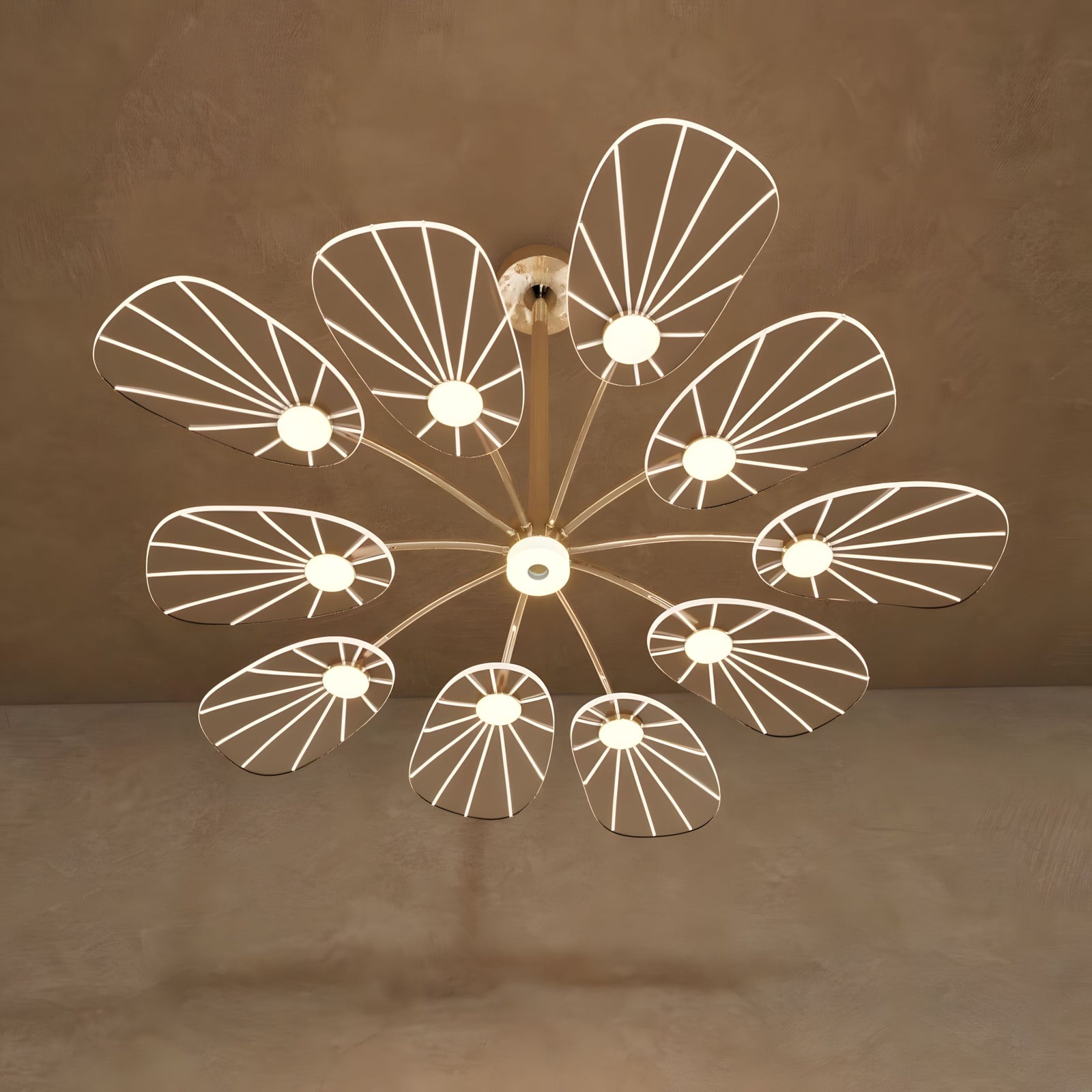 ORVIAN-Elegant Floral-Inspired LED Ceiling Light-ZENDUCE