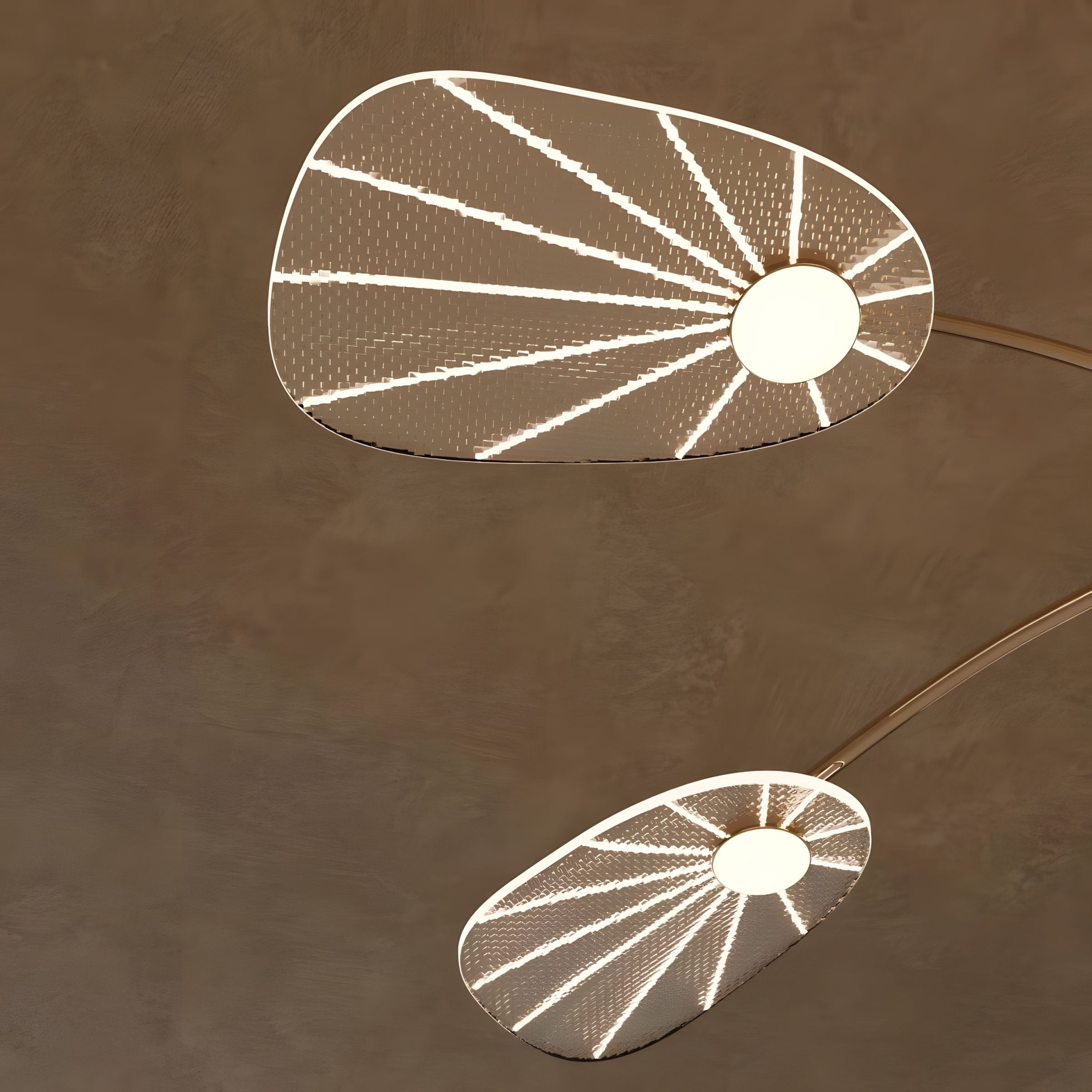 ORVIAN-Elegant Floral-Inspired LED Ceiling Light-ZENDUCE