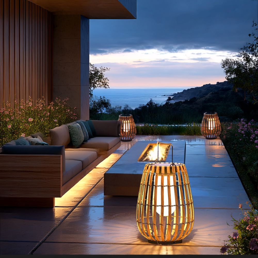 VANTA - Solar Rattan Waterproof Garden Light - Zenduce