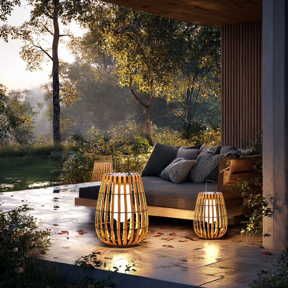 VANTA - Solar Rattan Waterproof Garden Light - Zenduce