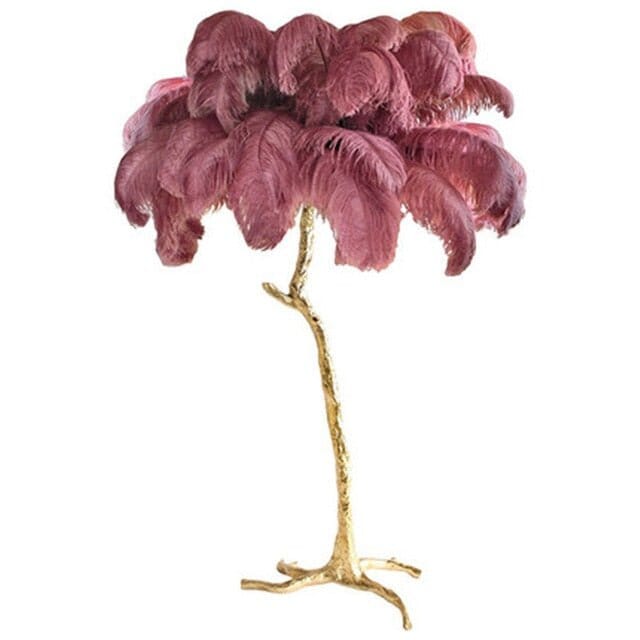 PALMERA - ZENDUCE - Violet / Large 66.9" - 45 Feathers / Brushed Gold