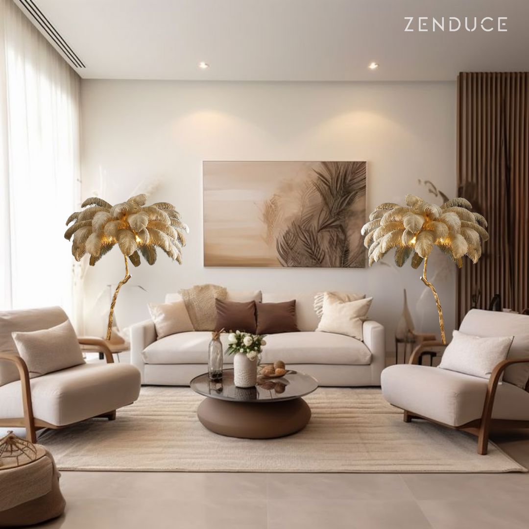 PALMERA - ZENDUCE - Orange / Small - 31.4" / Brushed Gold