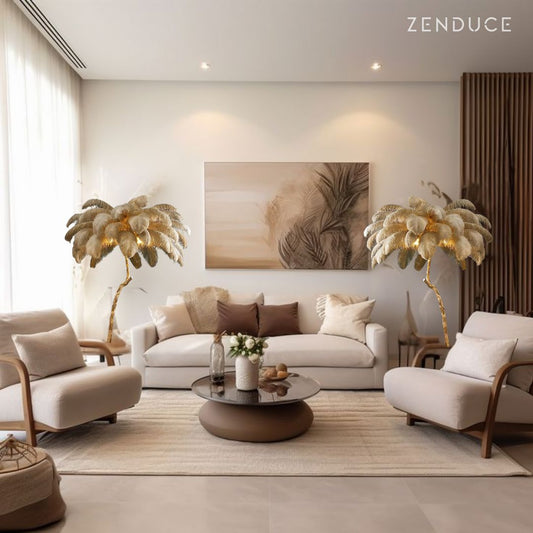 PALMERA - ZENDUCE - Orange / Small - 31.4" / Brushed Gold