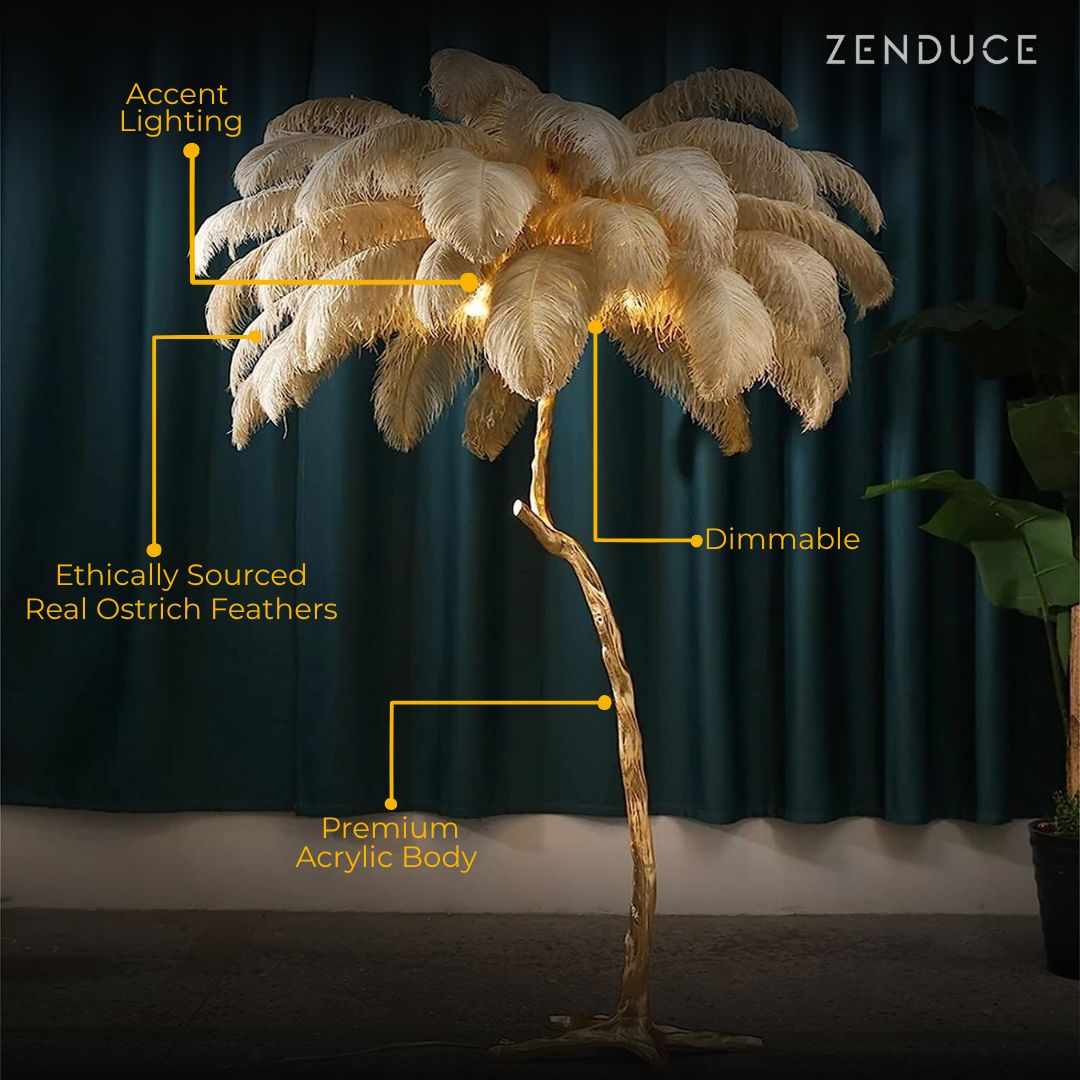 PALMERA - ZENDUCE - Orange / Small - 31.4" / Brushed Gold