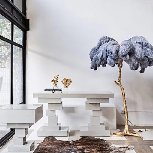 PALMERA - ZENDUCE - Orange / Small - 31.4" / Brushed Gold