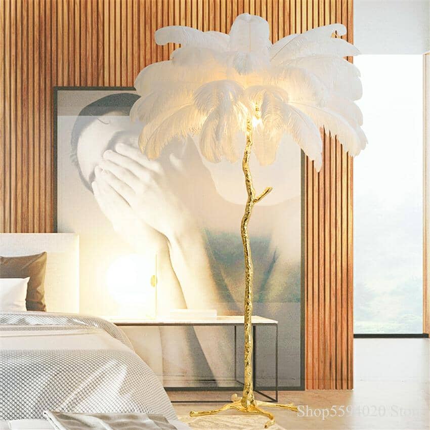 PALMERA (OPEN BOX) - ZENDUCE - White / Small - 31.4" / Brushed Gold
