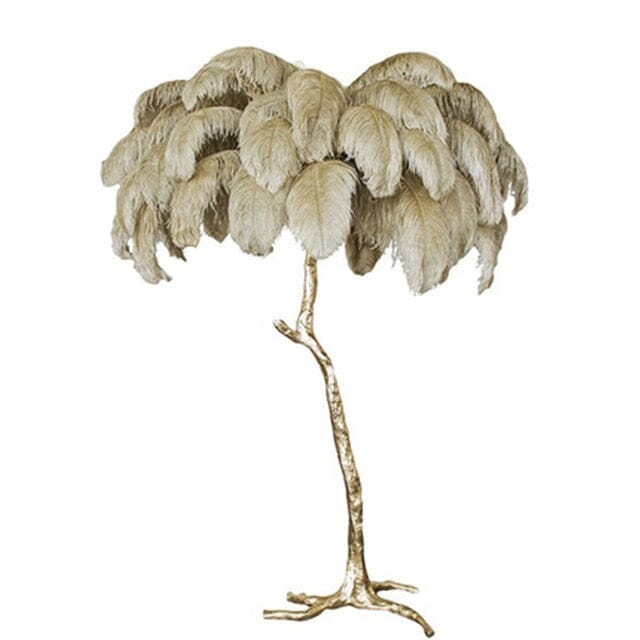 PALMERA (OPEN BOX) - ZENDUCE - Beige / Large - 66.9" - 35 Feathers / Brushed Gold