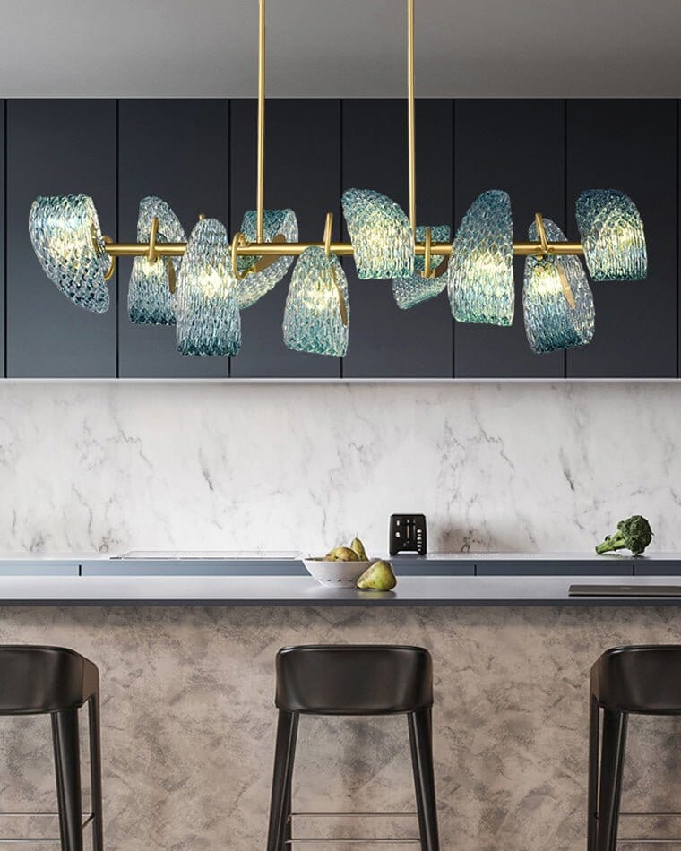 PAVO (DINING) - ZENDUCE - Semiflush Mount Rectangle - 8 lights / Warm White (3000k)