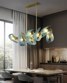 PAVO (DINING) - ZENDUCE - Semiflush Mount Rectangle - 8 lights / Warm White (3000k)
