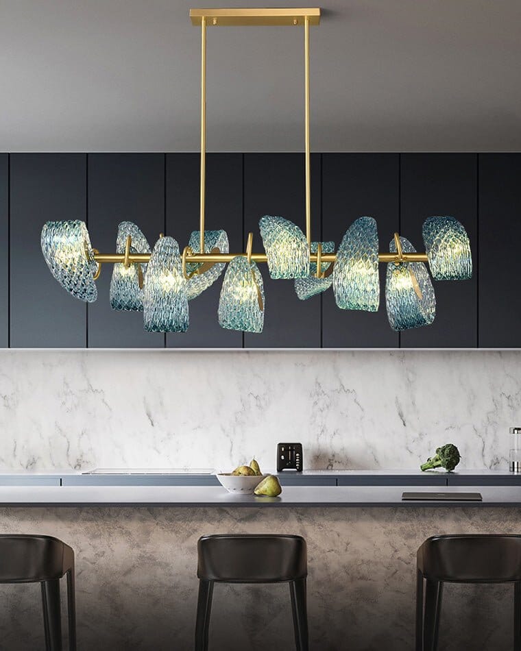 PAVO (DINING) - ZENDUCE - Semiflush Mount Rectangle - 8 lights / Warm White (3000k)
