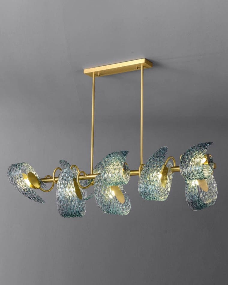 PAVO (DINING) - ZENDUCE - Semiflush Mount Rectangle - 8 lights / Warm White (3000k)