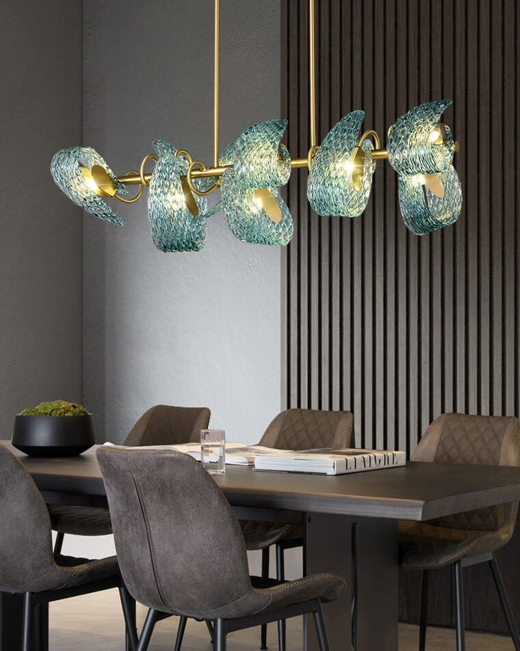 PAVO (DINING) - ZENDUCE - Semiflush Mount Rectangle - 8 lights / Warm White (3000k)