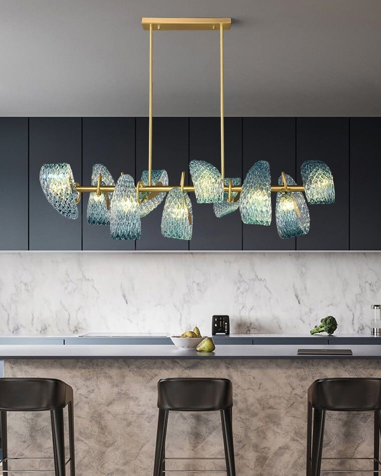 PAVO (DINING) - ZENDUCE - Semiflush Mount Rectangle - 8 lights / Warm White (3000k)