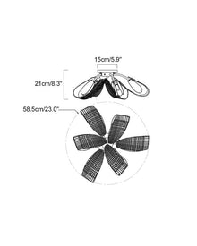 PAVO (Living Room)-Dimmable Glass Leaf Flush Chandelier-ZENDUCE