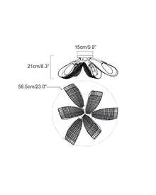 PAVO - Living Room (Open Box)-Dimmable Glass Leaf Flush Chandelier-ZENDUCE