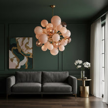PEARLIX-Glass Orb Chandelier-ZENDUCE