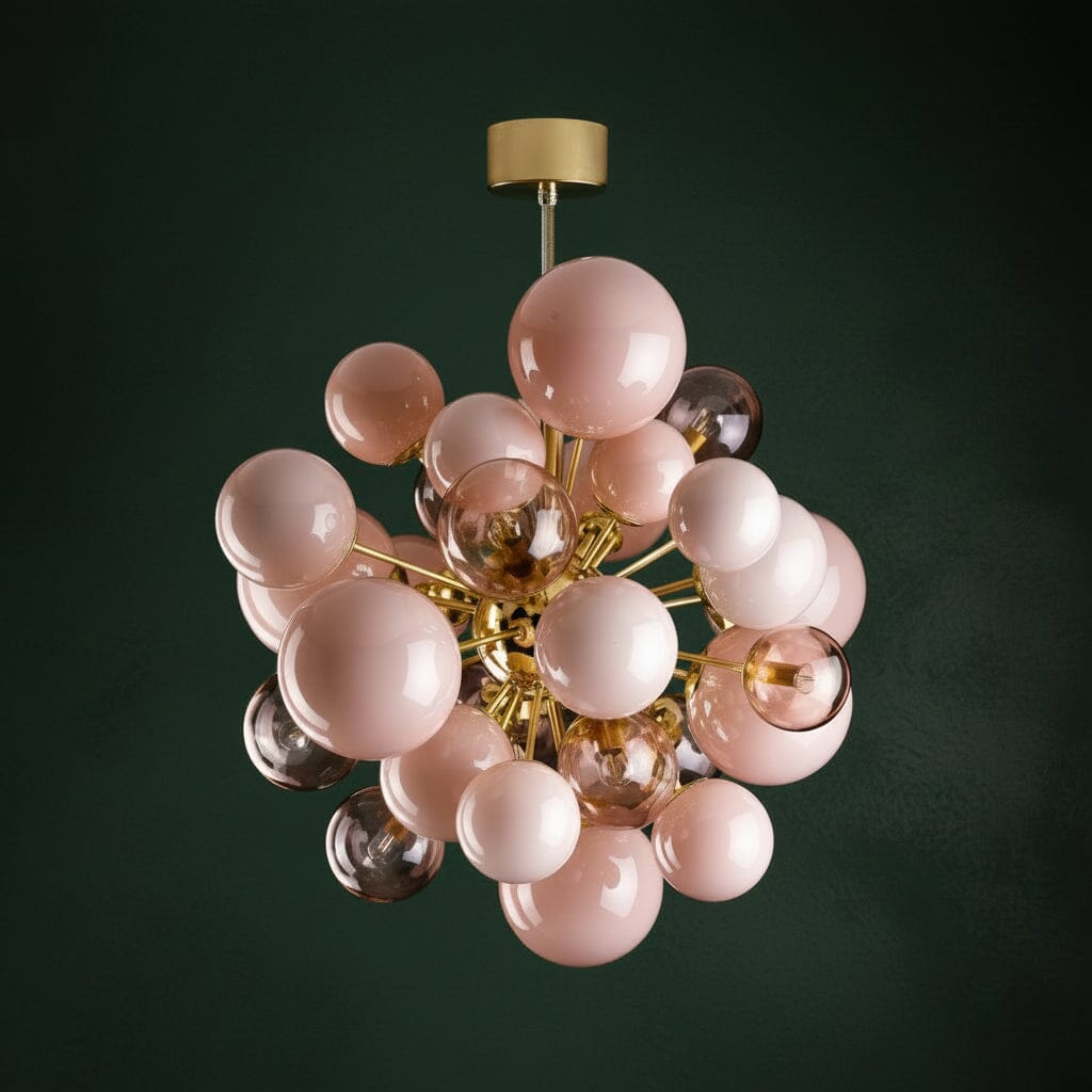 PEARLIX-Glass Orb Chandelier-ZENDUCE