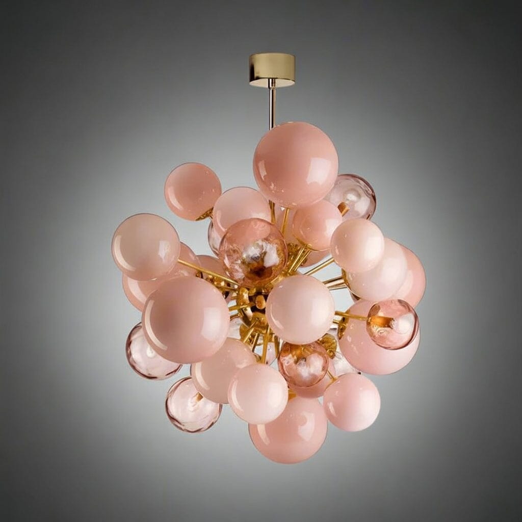 PEARLIX-Glass Orb Chandelier-ZENDUCE