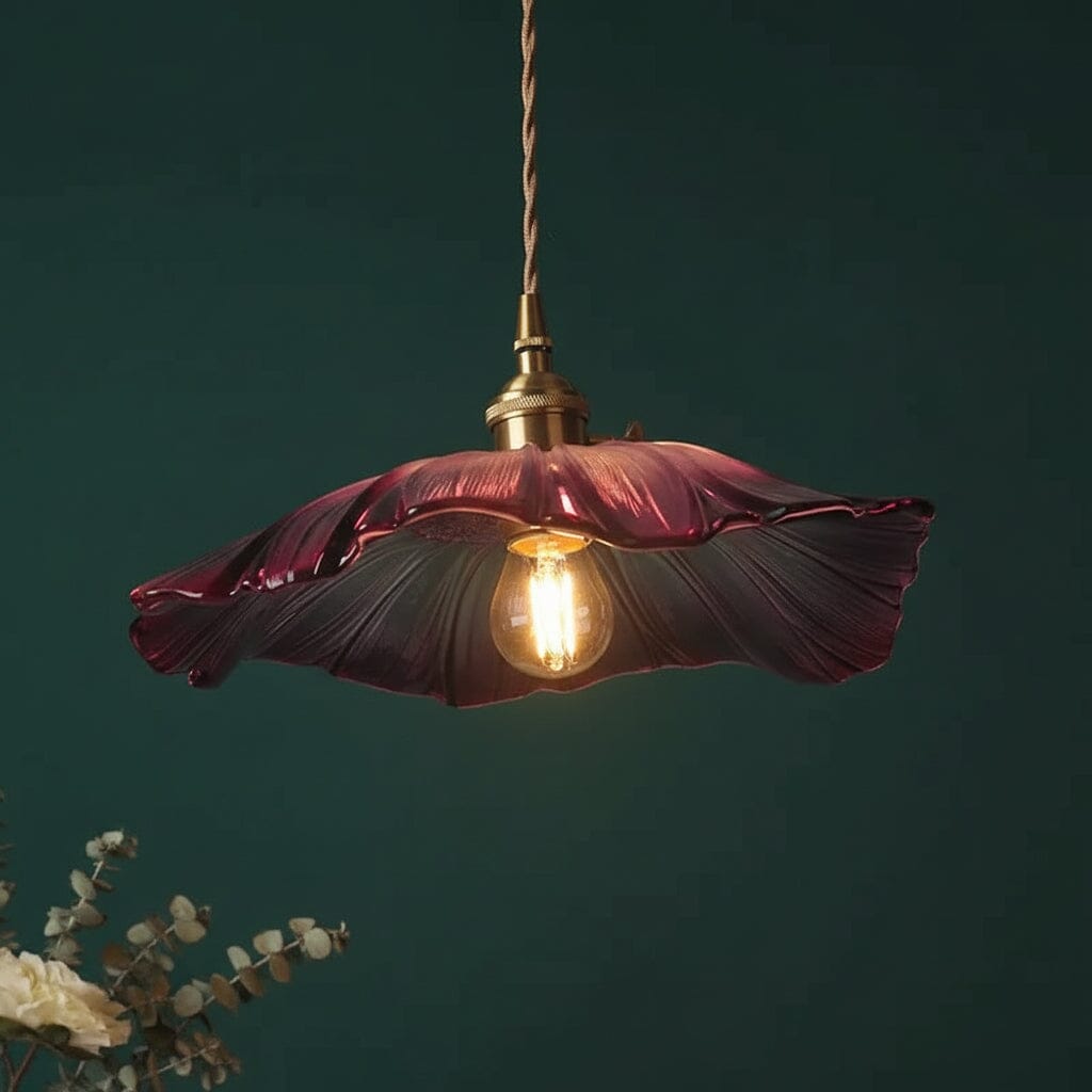 PETALUX-Petaled Glass Pendant Light-ZENDUCE