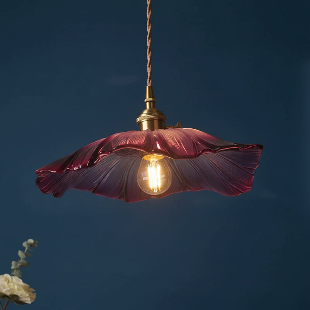PETALUX-Petaled Glass Pendant Light-ZENDUCE