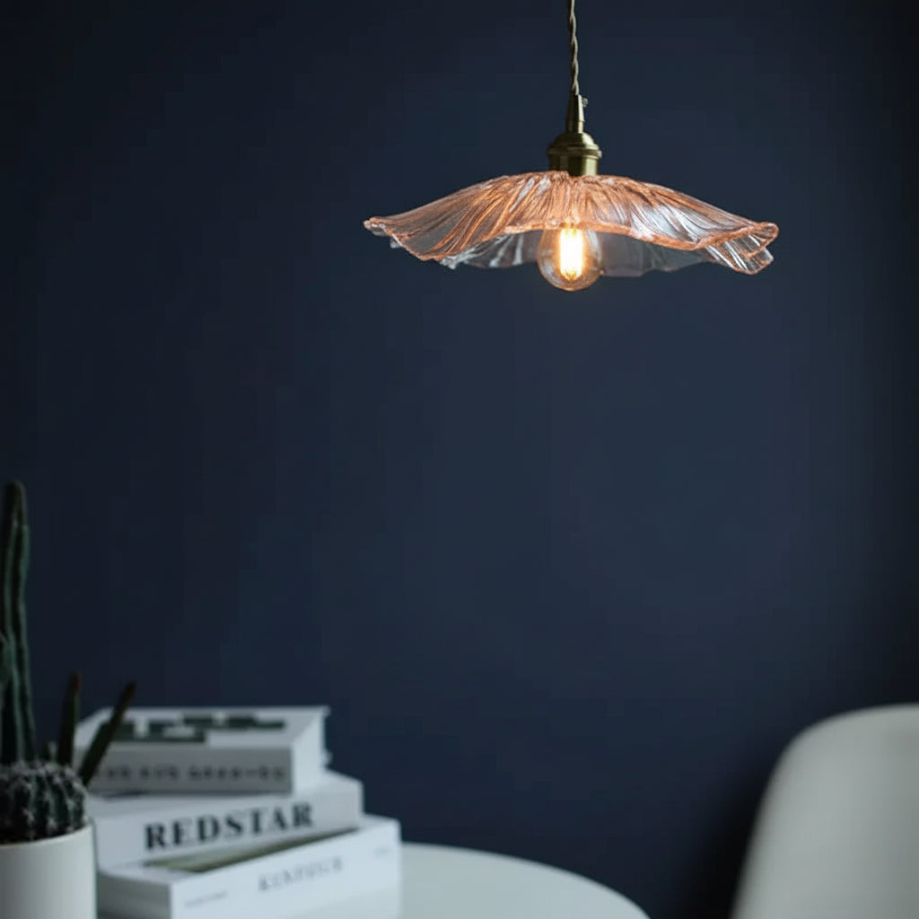 PETALUX-Petaled Glass Pendant Light-ZENDUCE