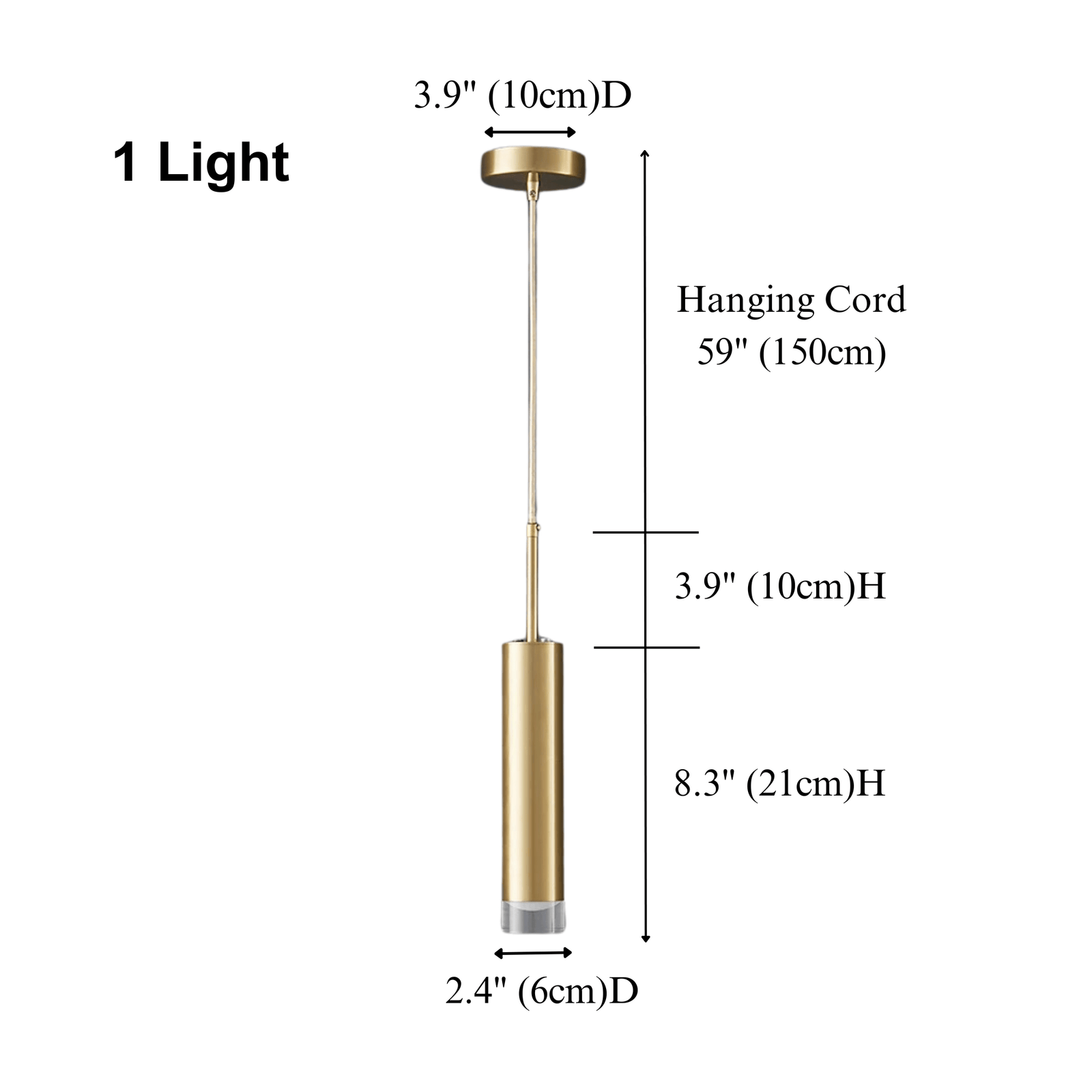 POONAH - ZENDUCE - 1-Light Pendant / Cool White 6000K