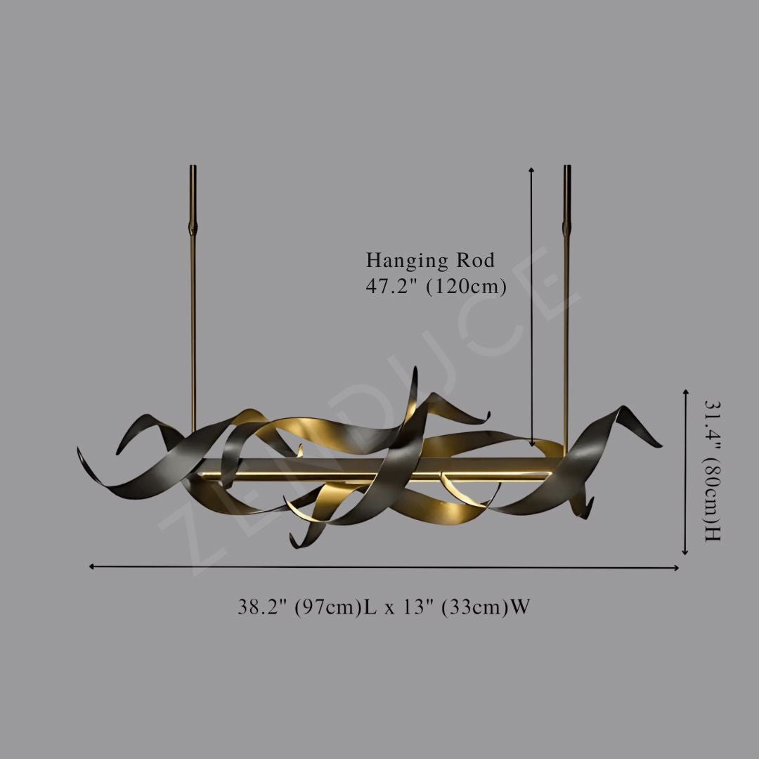 PRESTIGE-Elegant Stainless-Steel Chandelier-ZENDUCE