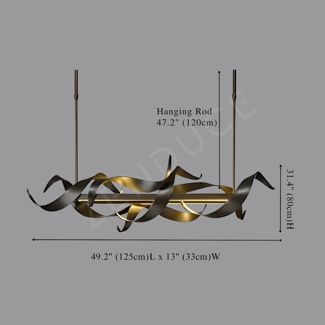 PRESTIGE-Elegant Stainless-Steel Chandelier-ZENDUCE