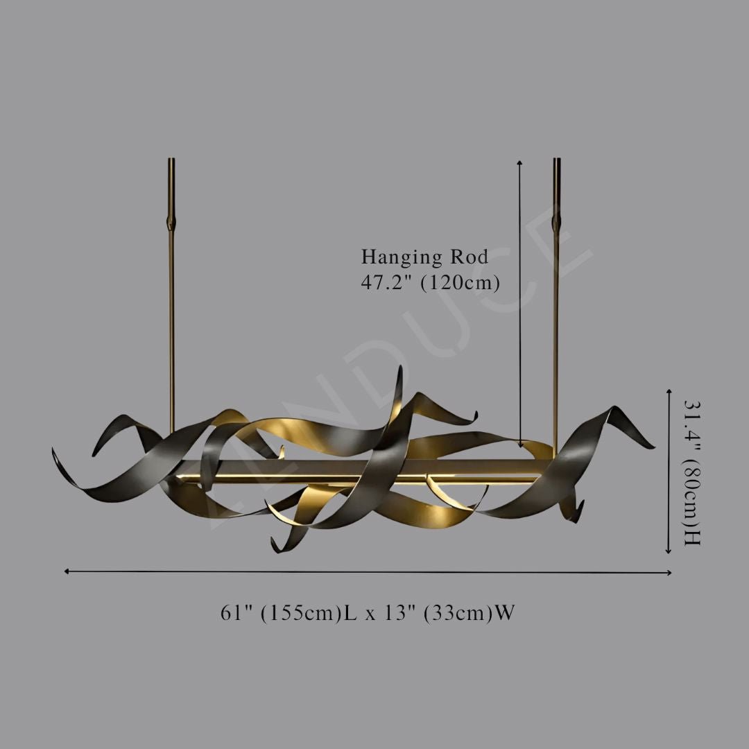 PRESTIGE-Elegant Stainless-Steel Chandelier-ZENDUCE