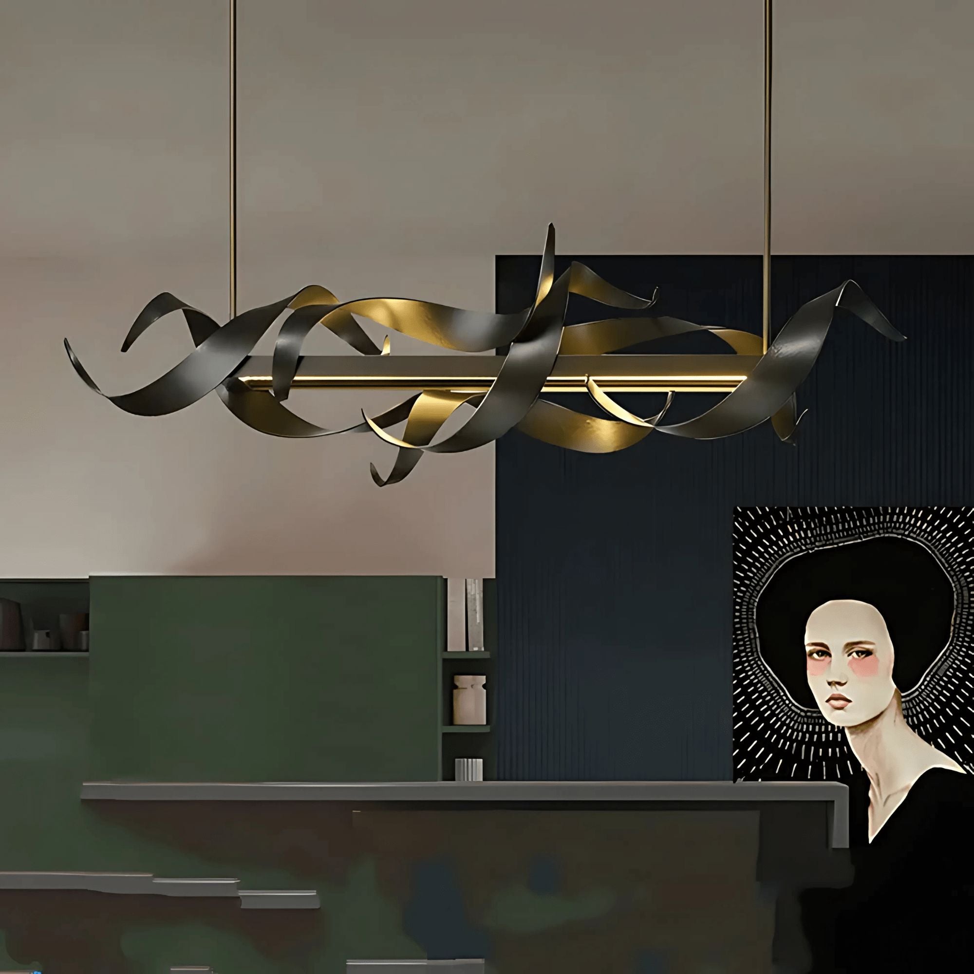 PRESTIGE-Elegant Stainless-Steel Chandelier-ZENDUCE