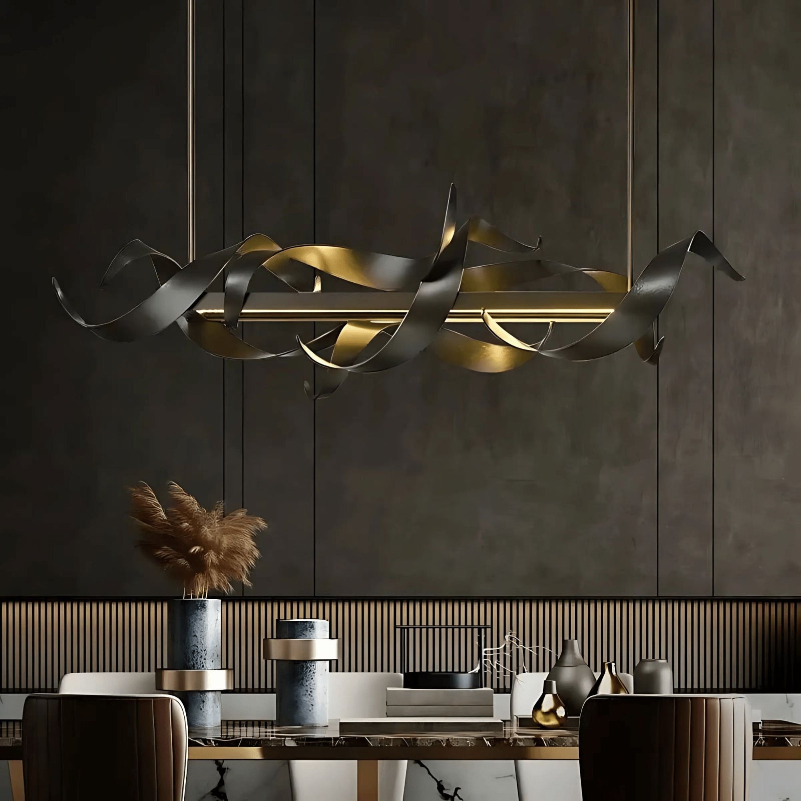 PRESTIGE-Elegant Stainless-Steel Chandelier-ZENDUCE