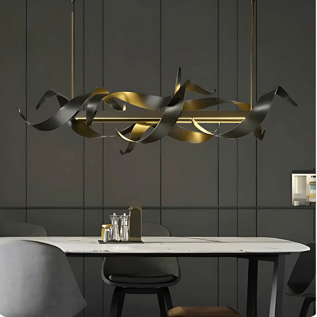 PRESTIGE-Elegant Stainless-Steel Chandelier-ZENDUCE