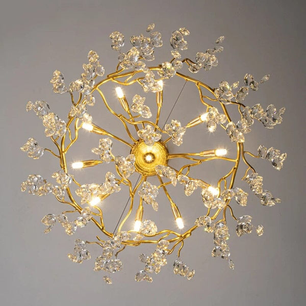 Tillow Crystal Chandelier - ZENDUCE - Golden Branch Design