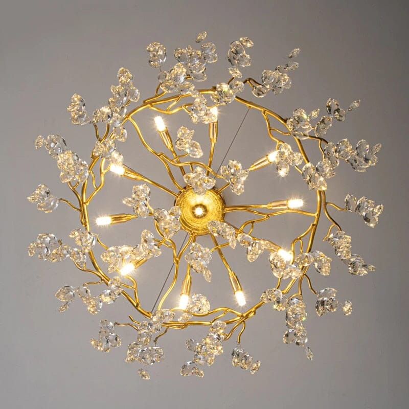 Tillow Crystal Chandelier - ZENDUCE - Golden Branch Design