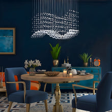 RAELIN-Rectangular Wave Crystal Ceiling Light-ZENDUCE