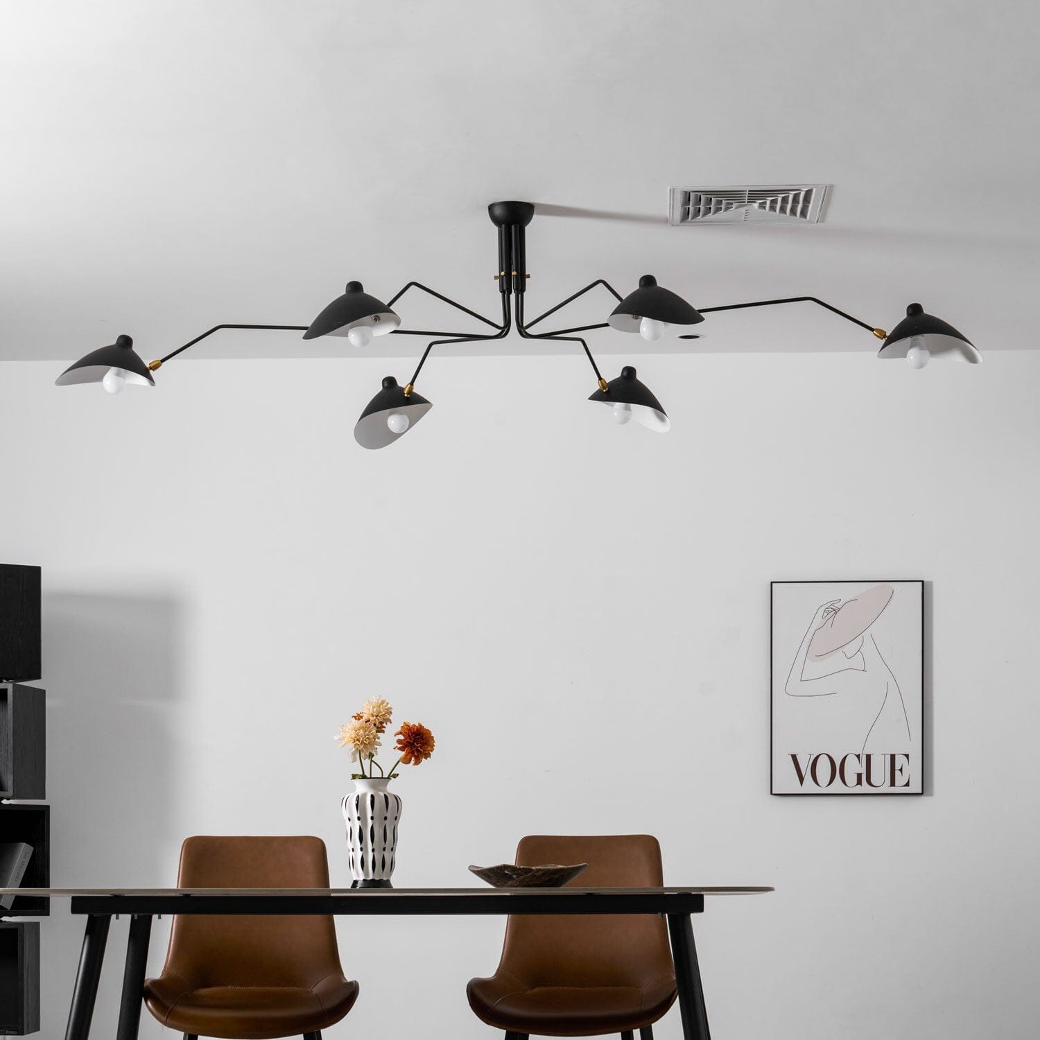 RAYVEN-Three Arm Ceiling Lamp-ZENDUCE