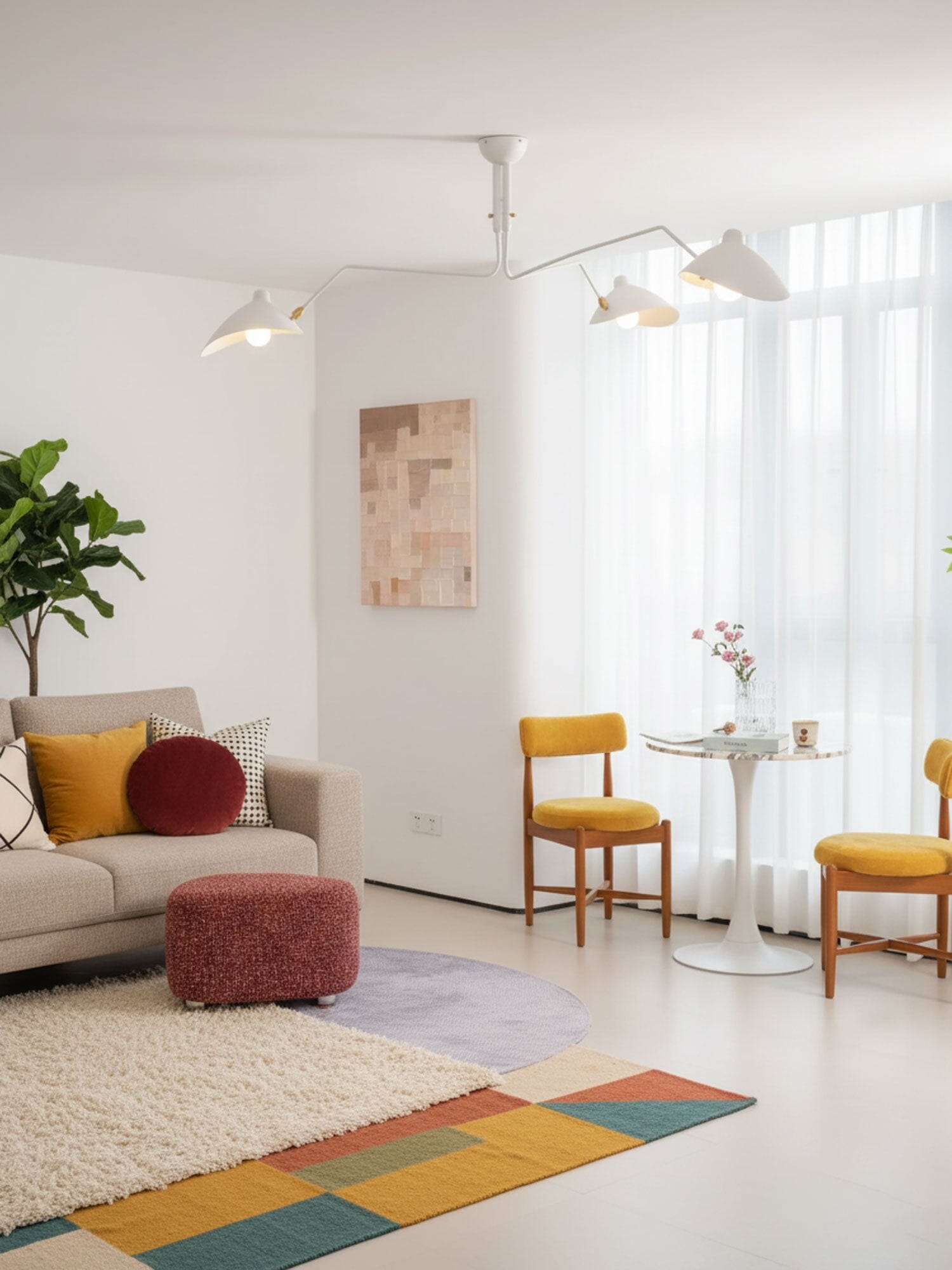 RAYVEN-Three Arm Ceiling Lamp-ZENDUCE
