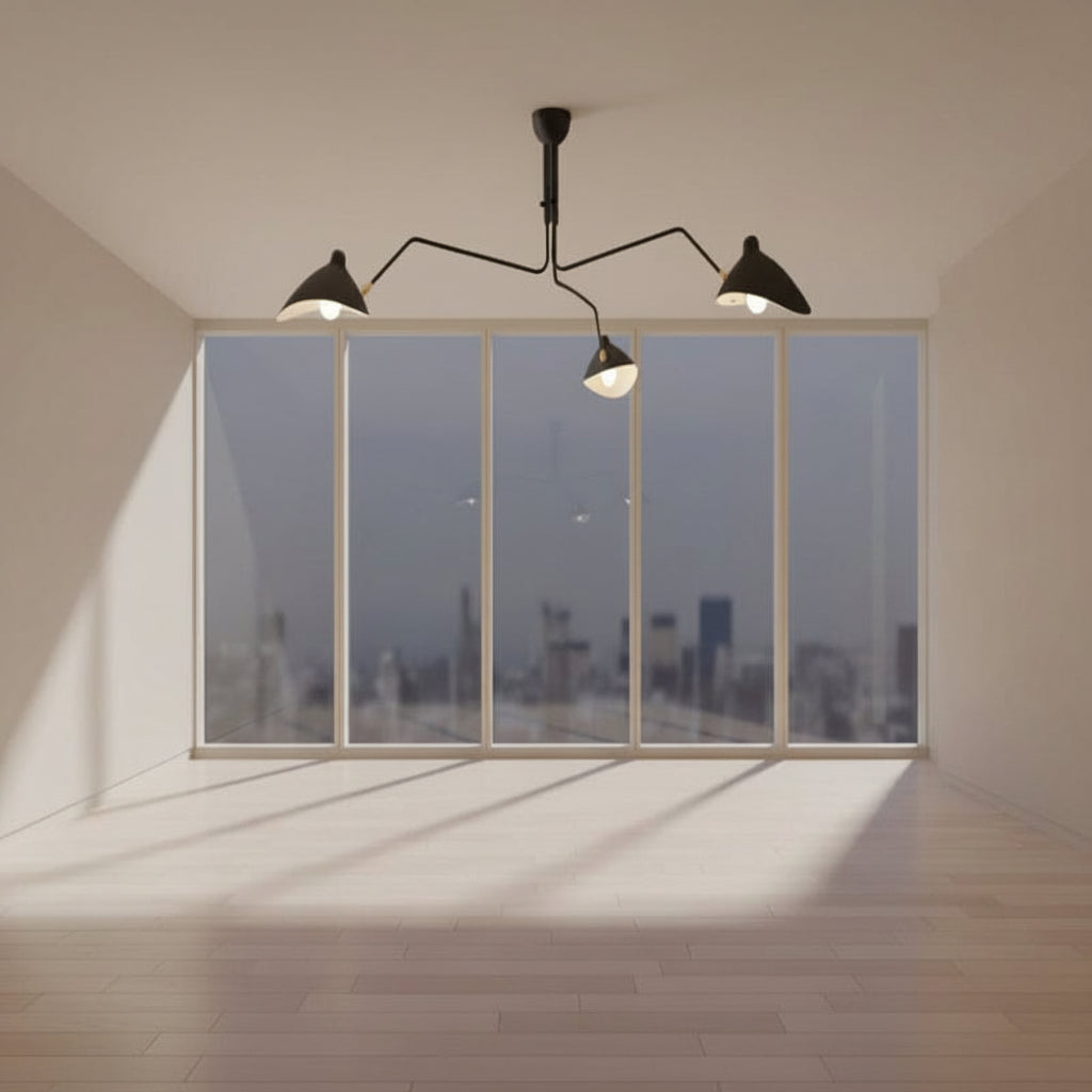 RAYVEN-Three Arm Ceiling Lamp-ZENDUCE