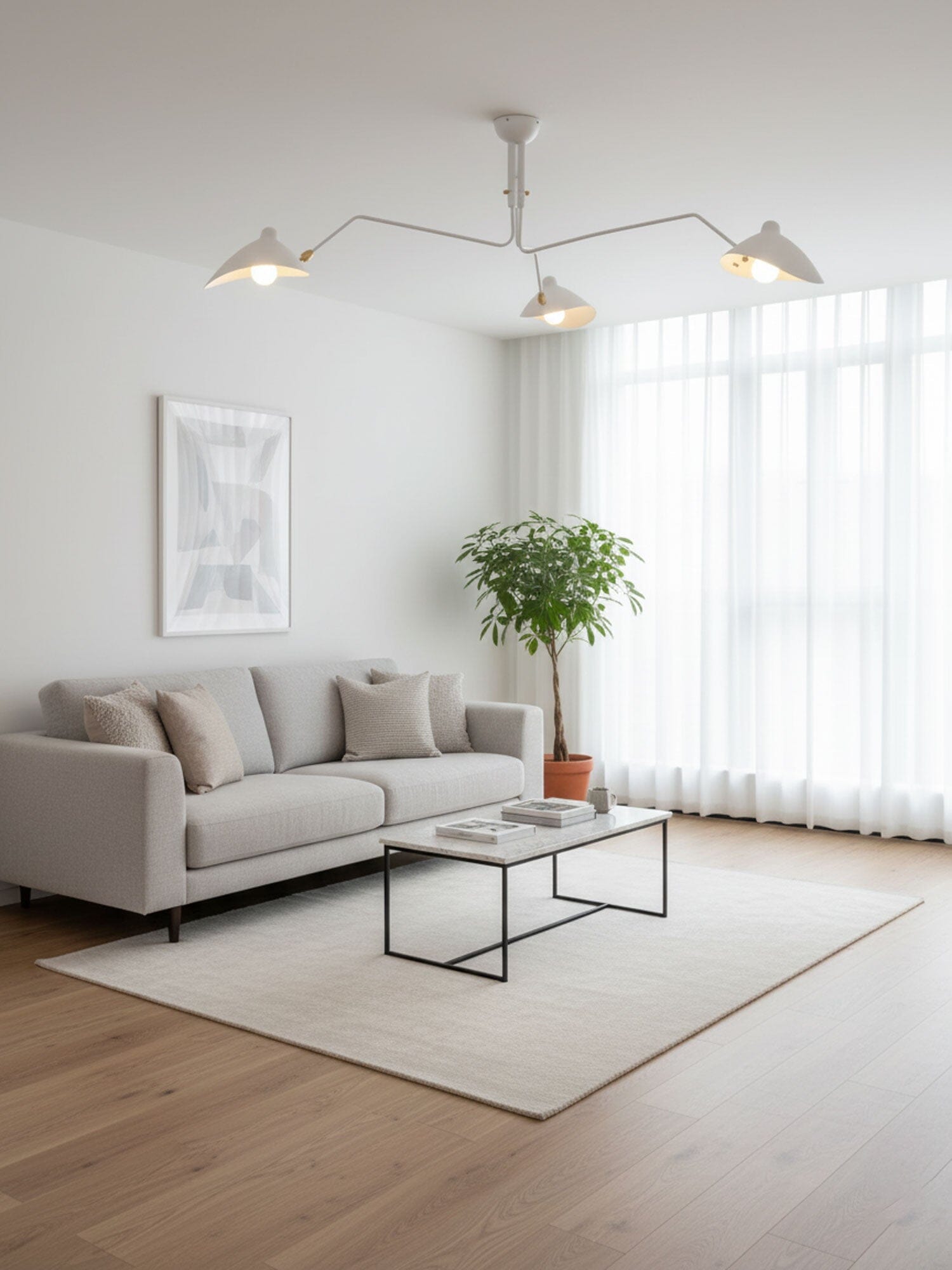 RAYVEN-Three Arm Ceiling Lamp-ZENDUCE