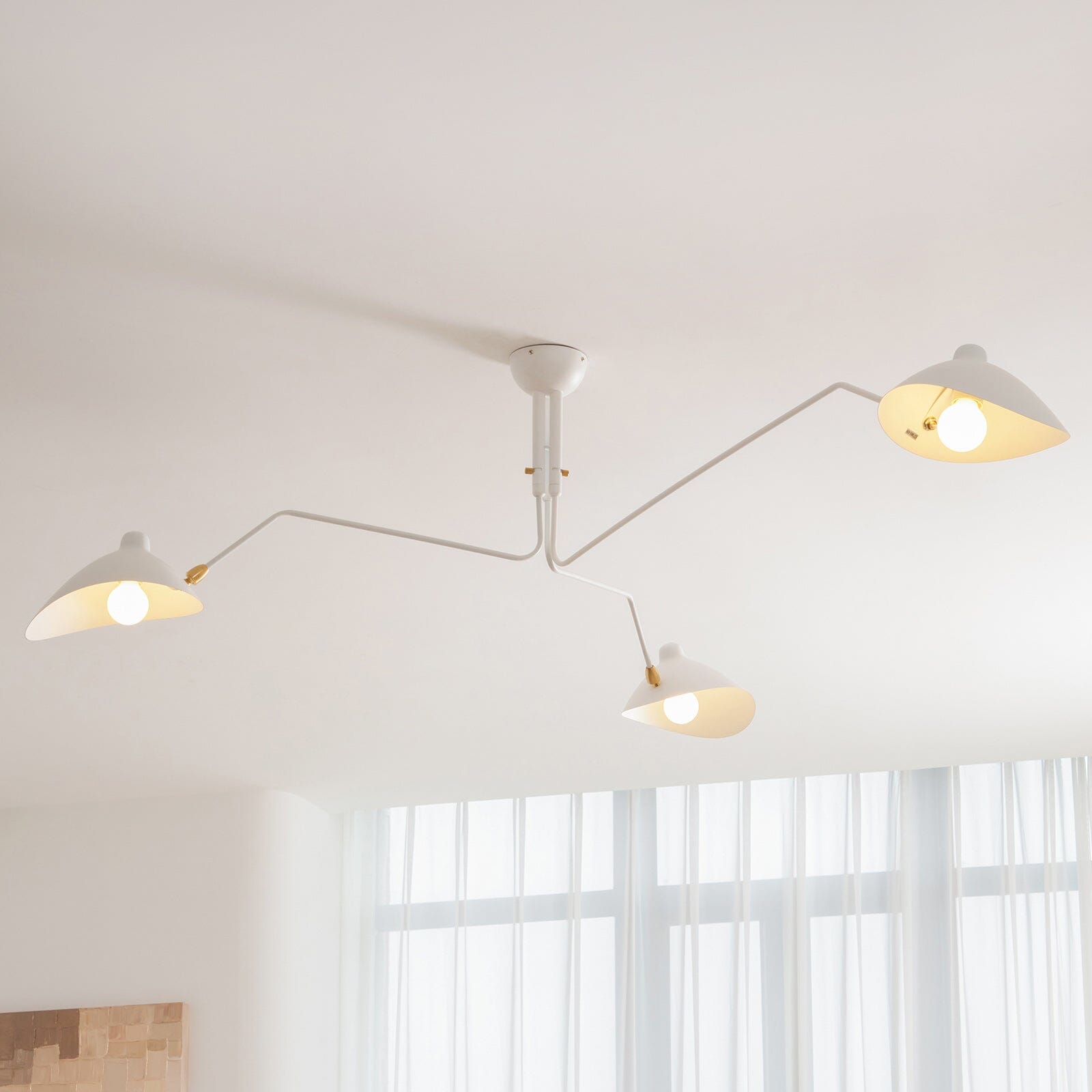 RAYVEN-Three Arm Ceiling Lamp-ZENDUCE